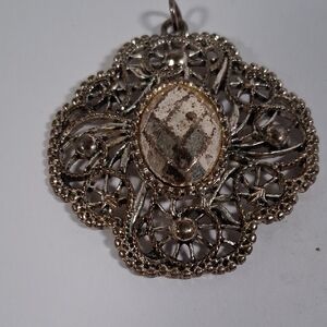 Elegant Silver Filigree Pendant